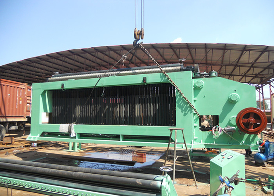 Low noice Steel Wire gabion Mesh  Machine , Gabion Box Machine Longlife